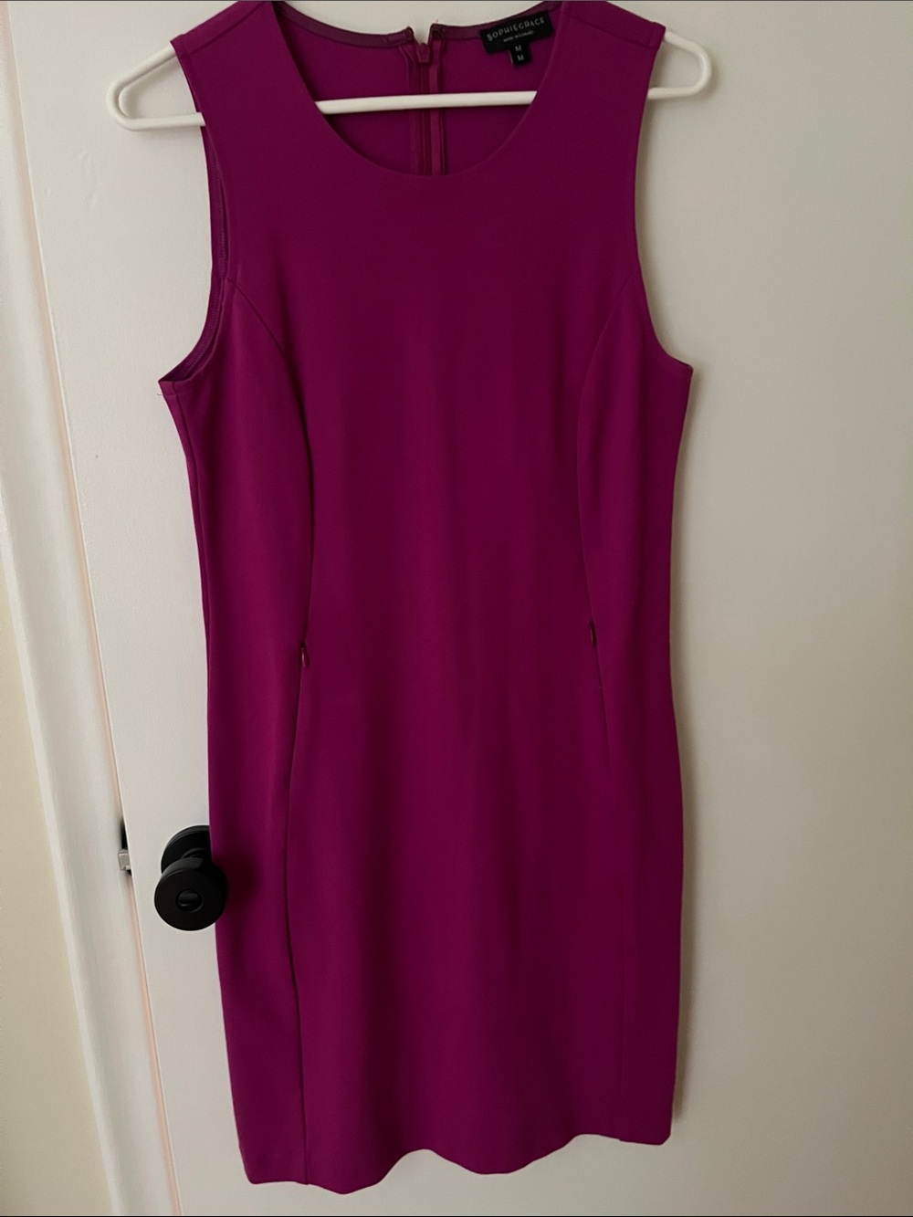 Sophiegrace Magenta Sheath Dress - size medium